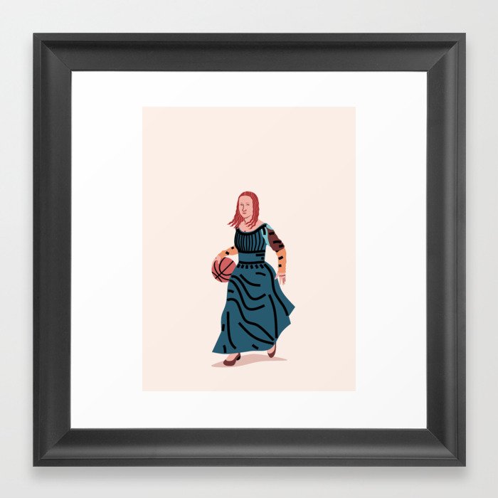 Balling Mona Framed Art Print