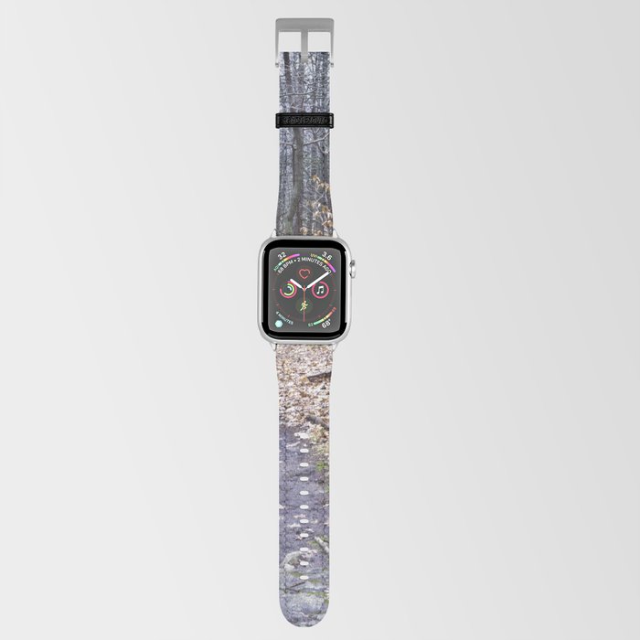 a path in the winter woods Apple Watch Band