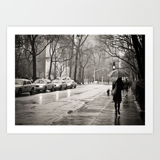 New York City - Rain Art Print