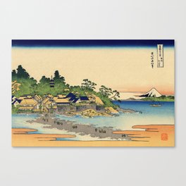 Katsushika Hokusai - Enoshima in Sagami Province Canvas Print