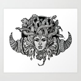 Medusa Mandala Art Print