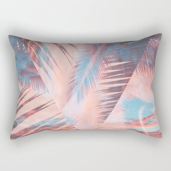 Vibrant Palm Rectangular Pillow