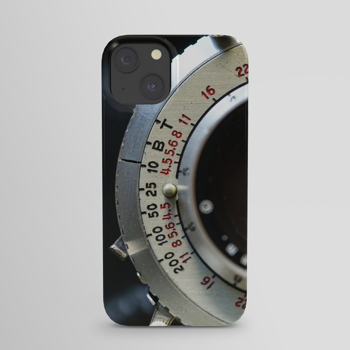Close-Up Photo of Vintage Camera iPhone Case