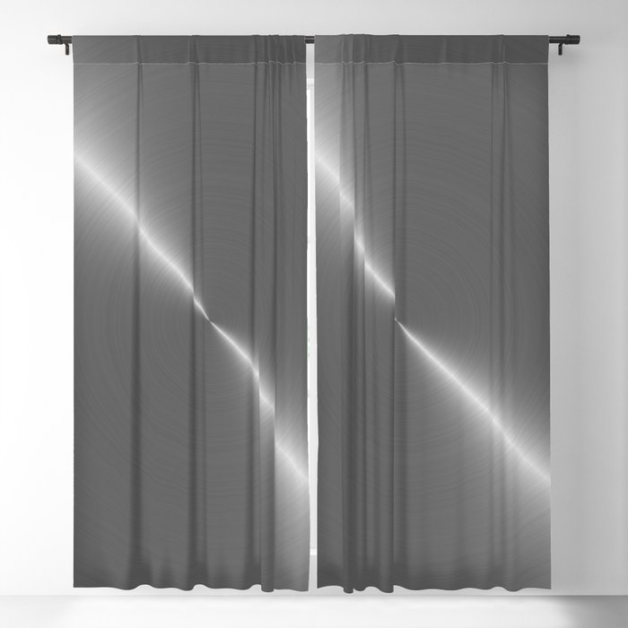 Bright Polished Titanium Metal Blackout Curtain