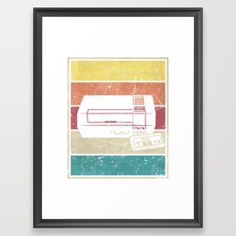 Video Game Console Retro Colors Framed Art Print | Graphicdesign, Games, Retro, 8 Bit, Classic, Gamer, Videogame, Game, Volors, Nes 
