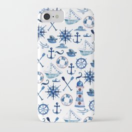 Nautical Watercolor iPhone Case
