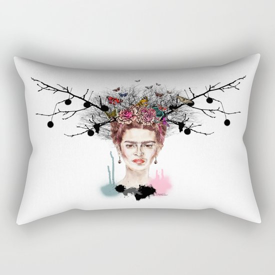 The Little Deer - Frida Kahlo Rectangular Pillow