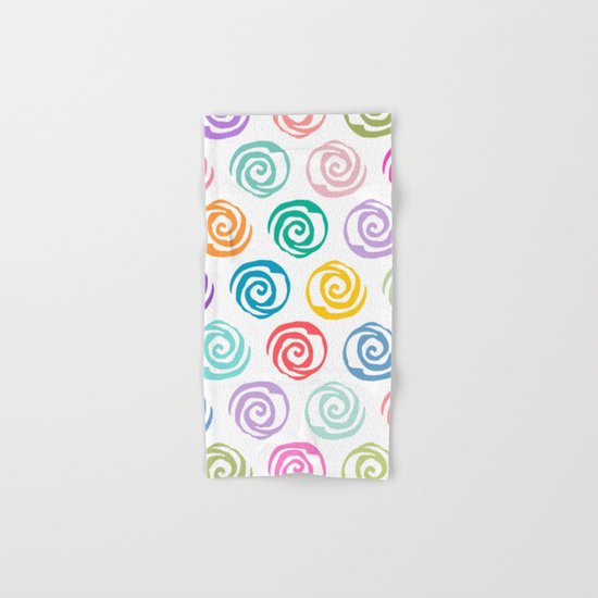 Circles Abstract Seamless Pattern Hand & Bath Towel
