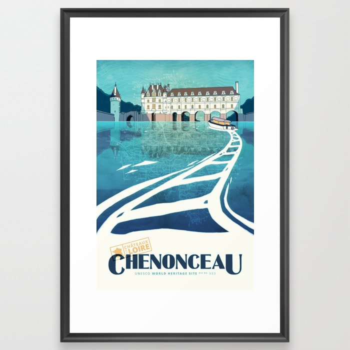 Château de Chenonceau Framed Art Print