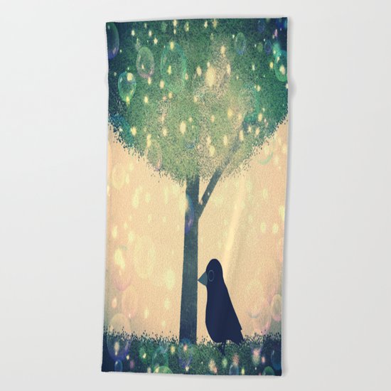 crow-281 Beach Towel