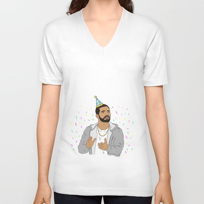 Birthday Aubrey V Neck T Shirt