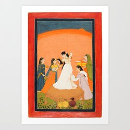 The Morning Toilette India Art Art Print