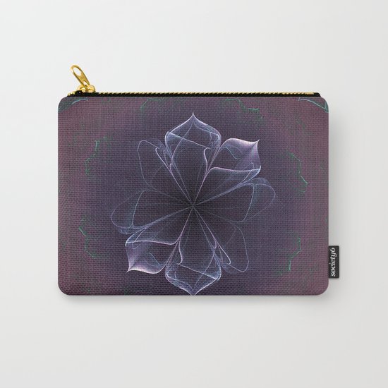 Amethyst Ornate Blossom in Soft Pink Carry-All Pouch