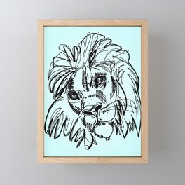 Lion Framed Mini Art Print