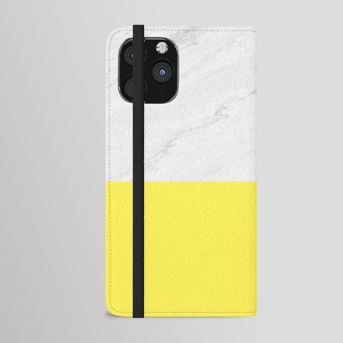 Marble and Yellow Android Wallet Case