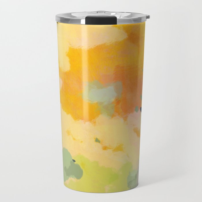 abstract spring sun Travel Mug