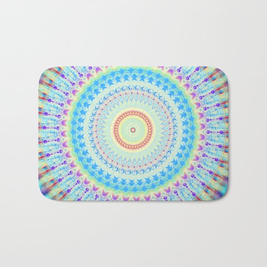 mandala waves Bath Mat