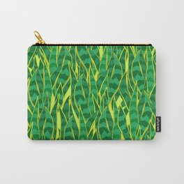 Snake Plant Jungle Pattern Carry-All Pouch