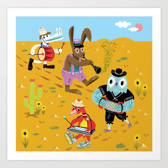 The Animal Jamboree Art Print