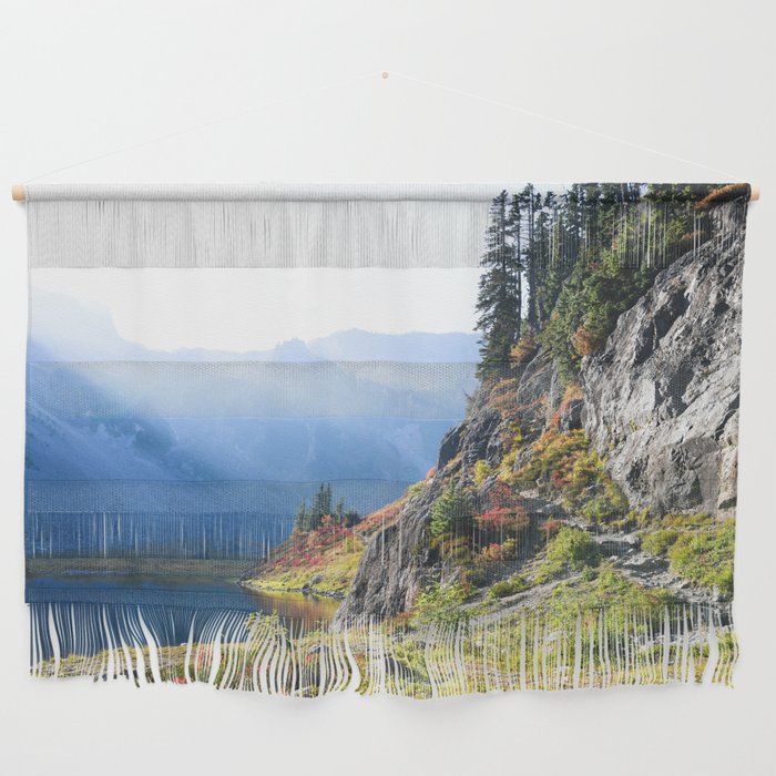 Mountain Sunset Trail Hiking Nature Outdoors Washington Forest Pacific Northwest Wilderness Lake Wall Hanging