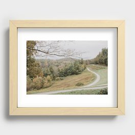 road in the mountains Recessed Framed Print