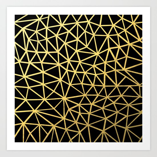 Broken Gold Art Print