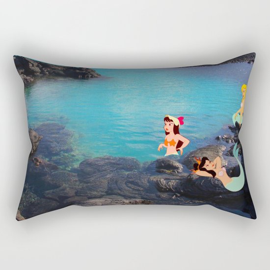 Peter Pan's Mermaid Lagoon Rectangular Pillow