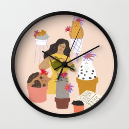 How Often Should I Water My Cat to Make It Bloom All Year Round? Cactus Cats Wall Clock