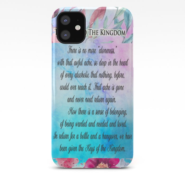 Keys To The Kingdom Alcoholics Anonymous Big Book Iphone Case By