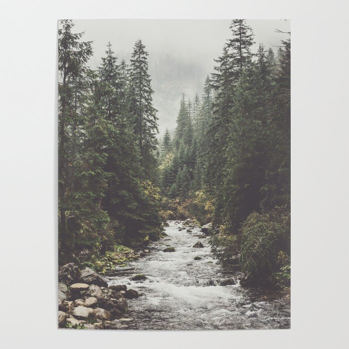 Mountain creek - Landscape and Nature Photography Poster