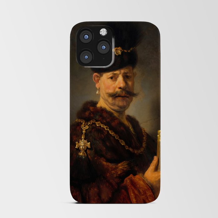 A Polish Nobleman, 1637 by Rembrandt van Rijn iPhone Card Case