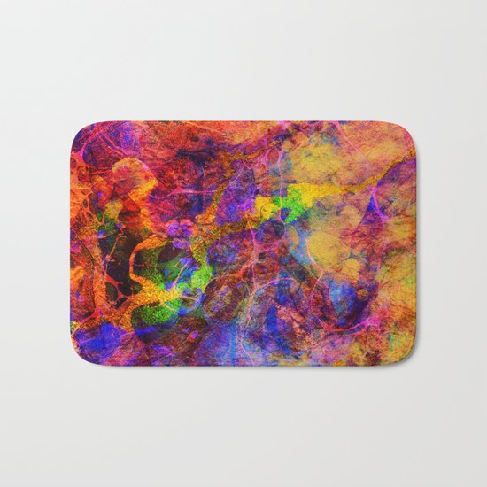positive vibrations Bath Mat