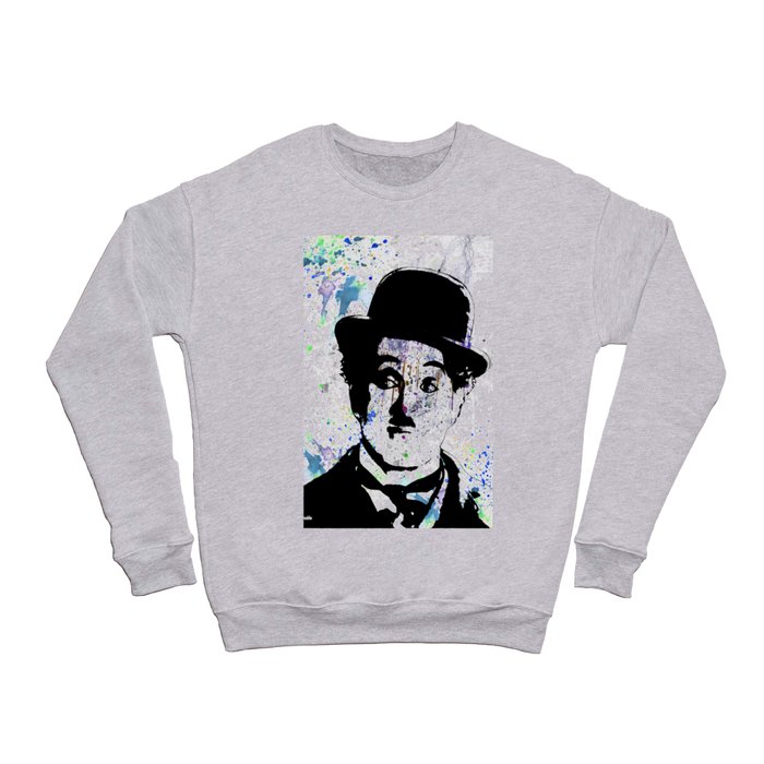 Charlie Chaplin-Watercolor Crewneck Sweatshirt