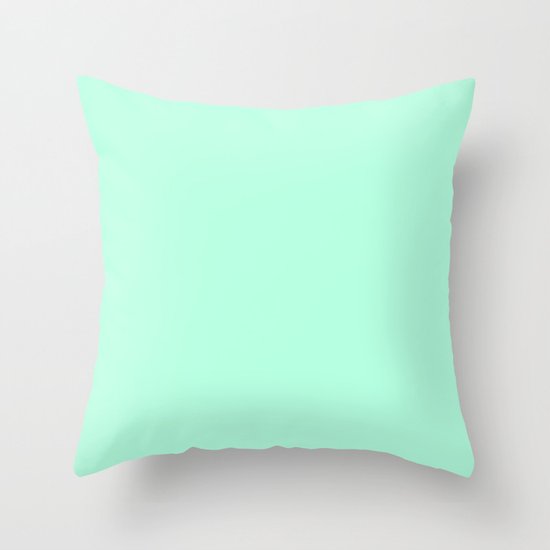 MINTY FRESH Throw Pillow