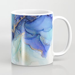 Electric Waves Violet Turquoise - Part 3 Coffee Mug