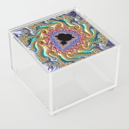 Colorful Slopes Mandelbrot Fractal Acrylic Box