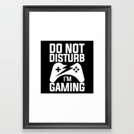 Gaming Gamer Video Game Console Framed Art Print