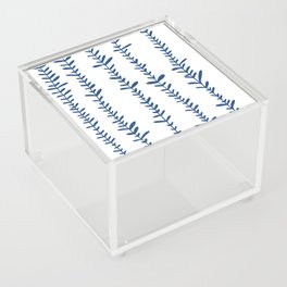 Blue Tendril Art Pattern  Acrylic Box