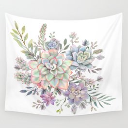 succulent watercolor 8 Wall Tapestry
