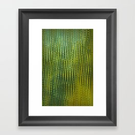 Wood Green Tones Abstract Art Pattern Framed Art Print