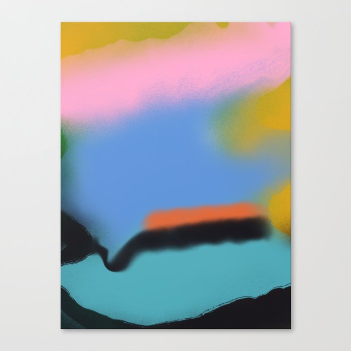 Neon color spread Canvas Print