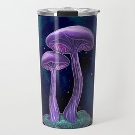 Purple Mushroom Travel Mug