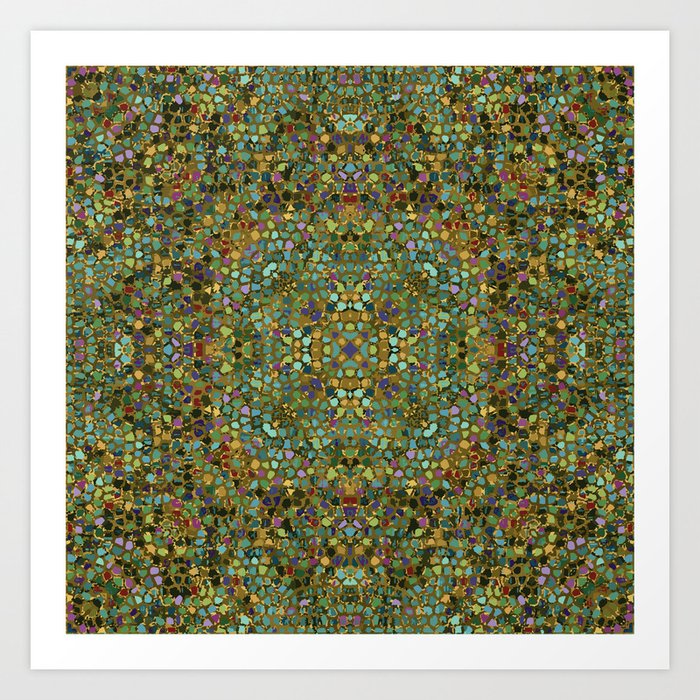 Mosaic 2d Art Print By Karolynj Society6
