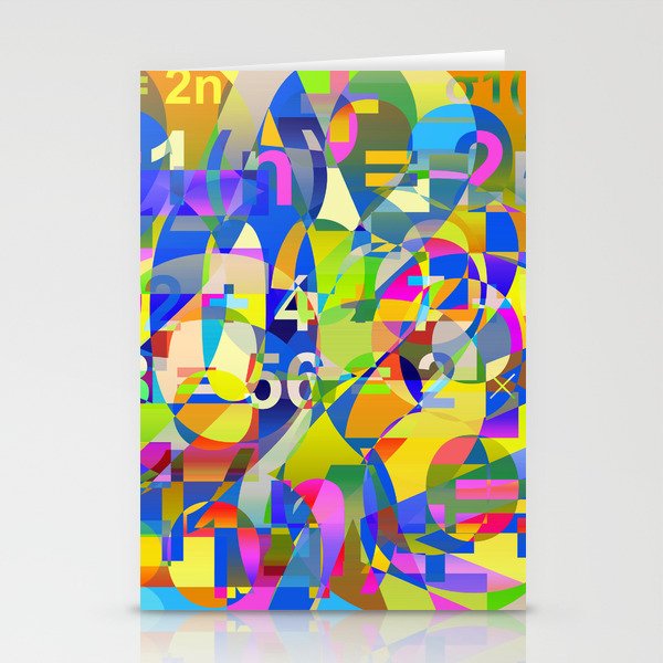 Perfect Number Theory Abstraction Stationery Cards
