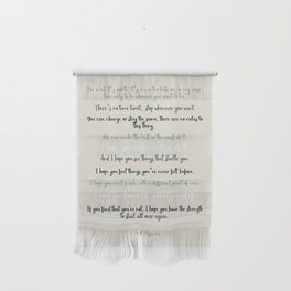 For what it's worth by F Scott Fitzgerald 2 #minimalism #poem Wall Hanging