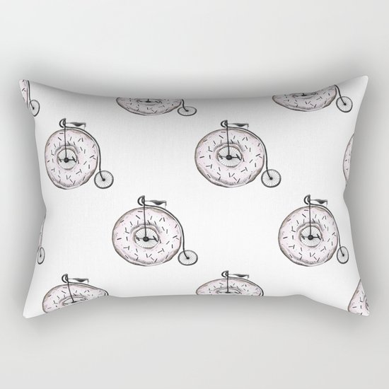 Donut Ride My Bicycle Rectangular Pillow