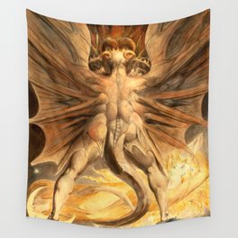 William Blake "The Great Red Dragon and the Woman Clothed in Sun" Wall Tapestry