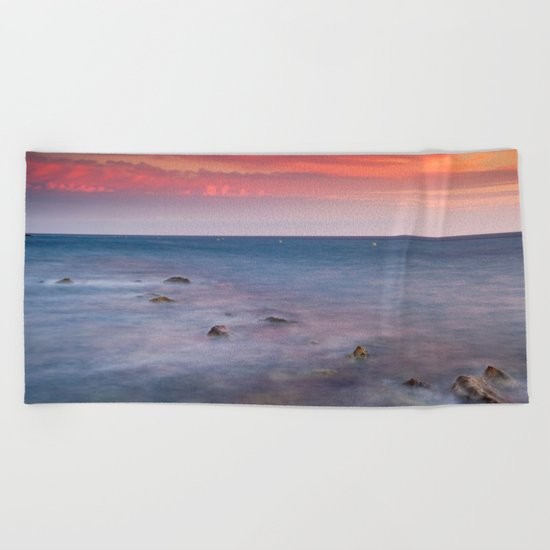 "Living...." Love the sea.... Beach Towel