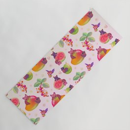  Fruit and bat - pastel Yoga Mat
