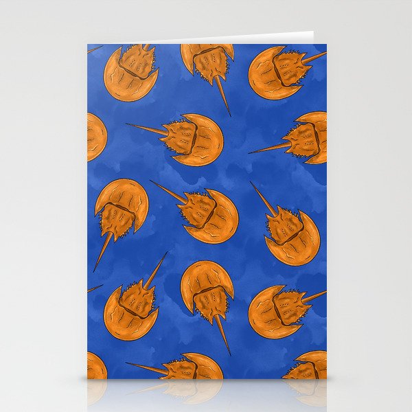 Horseshoe Crab Pattern-Big Stationery Cards